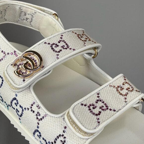 Gucci Crystal Dad Sandals - Picture 6 of 6